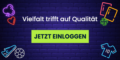 Neon Symbole mit Hinweis auf Vielfalt und Qualität im Online Spiel